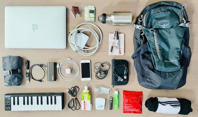 What's in My Backpack - Traveling Musician