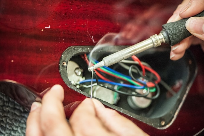 Guitar Soldering Work