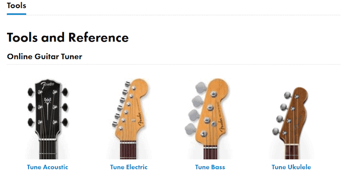 Fender Play Tools