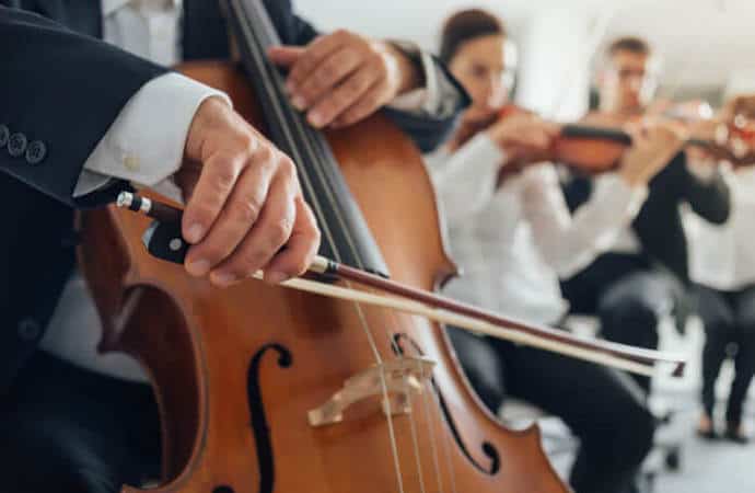 Musician Playing Cello