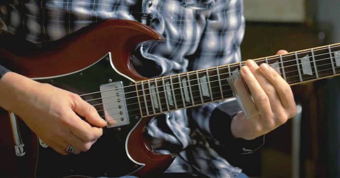 Using a Guitar Slide