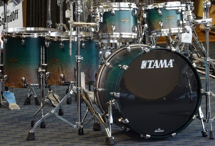 Tama 5-piece Drum Kit Setup on Stage