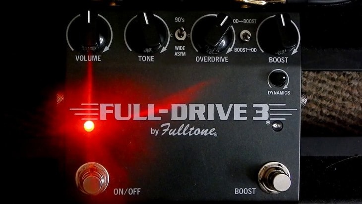 Controls of Fulltone Fulldrive 3